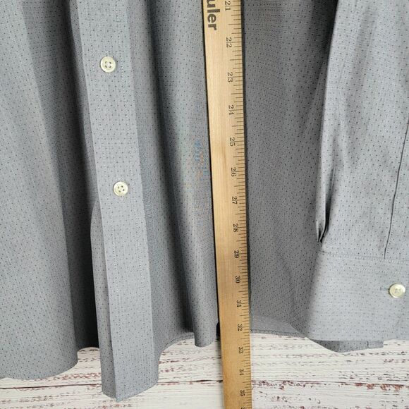 Brooks Brothers 1818 Original Polo Shirt Mens Size 17.5 - 36/37 Regular LS Gray - Picture 2 of 9